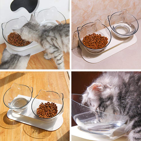 Cat Dish with Nonslip Stand
