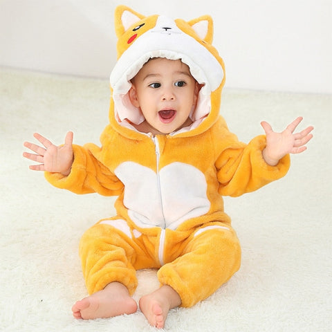 Fun Animal Romper for Girls or Boys 3 to 12 Months