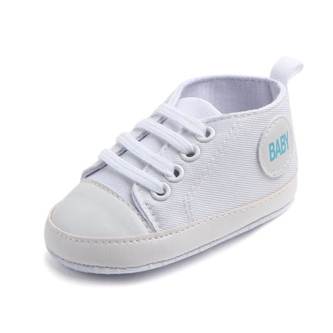 Classic Canvas Baby Sneakers for Boys or Girls 3 to 12 months
