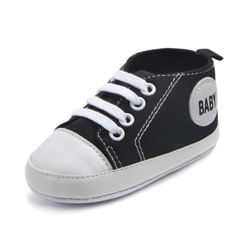 Classic Canvas Baby Sneakers for Boys or Girls 3 to 12 months